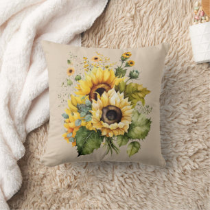 Land Sunflower Prakt Kudde