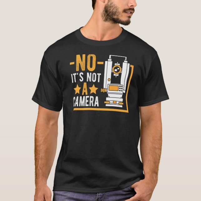 Land Surveying Theodolite Surveying Tripod Land Su T Shirt (Framsida)