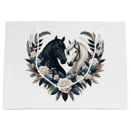 Land Svarta och vita hästar i Kärlek