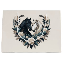 Land Svarta och vita hästar i Kärlek