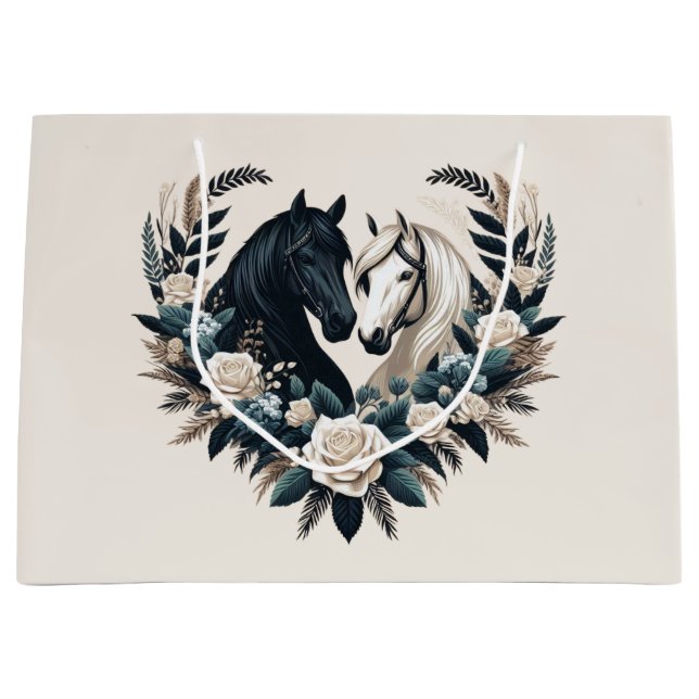 Land Svarta och vita hästar i Kärlek (Framsidan)