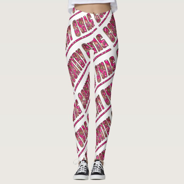 Land Swag (Rosa) Leggings (Framsida)