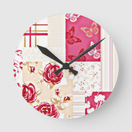 Land Sweet Ruby Red Wall Clock Rund Klocka