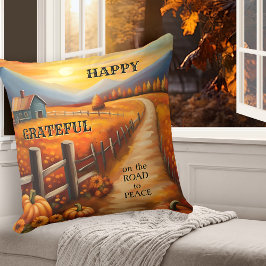 Land tacksam Fall Thanksgiving Kudde
