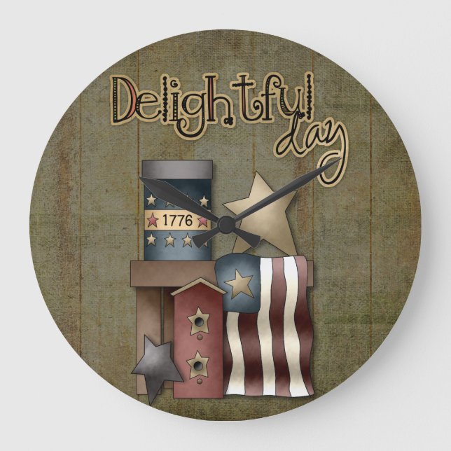 land tar tid på stor klocka (Framsida)