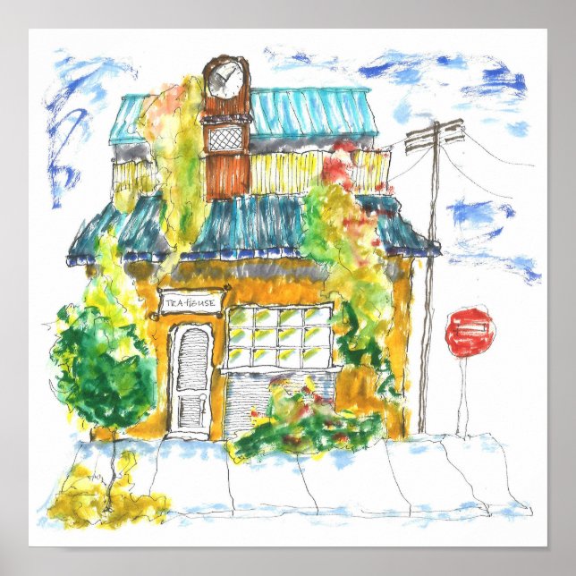 Land Tea House Poster (Framsidan)