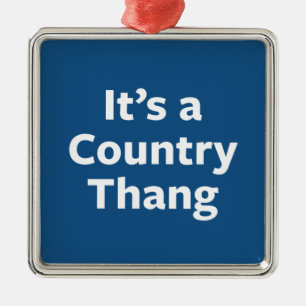 Land Thang Julgransprydnad Metall