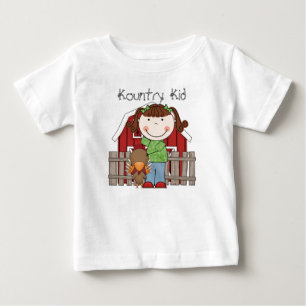 Land Theme Kcountry Kid, Barn T-Shirt