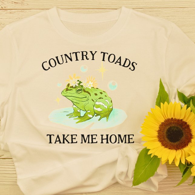 Land Toads: Ta mig hem T-Shirt (Funny Country Toads Take Me Home Frog T-Shirt)