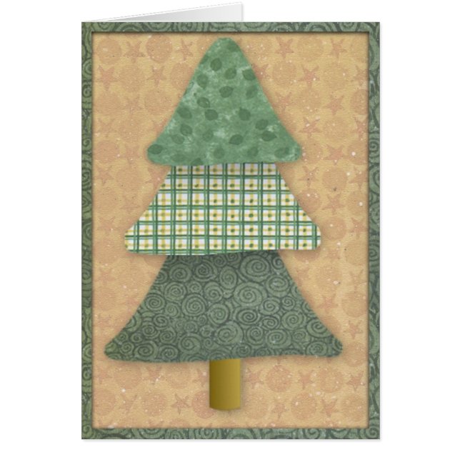 Land Träd julkort Hälsningskort (Framsidan)