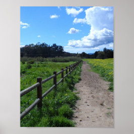 Land Trail, Ojai, CA Poster