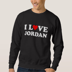 Land Travel Souvenir I Kärlek Jordanien Lång Ärmad Tröja