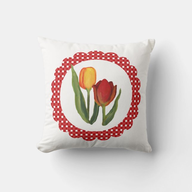 Land Tulips Pillow Kudde (Framsida)
