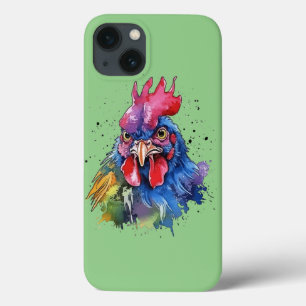 Land Tupp Chicken Watercolor Stil