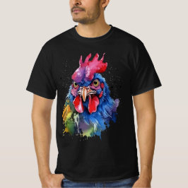 Land Tupp Chicken Watercolor Stil T Shirt