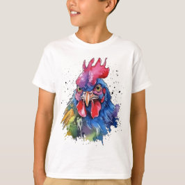 Land Tupp Chicken Watercolor Stil T Shirt