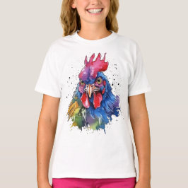 Land Tupp Chicken Watercolor Stil T Shirt