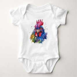 Land Tupp Chicken Watercolor Stil T Shirt