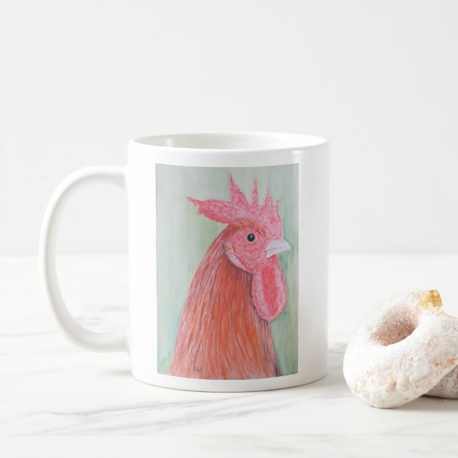 Land Tupp Watercolor Kaffemugg (Med munk)