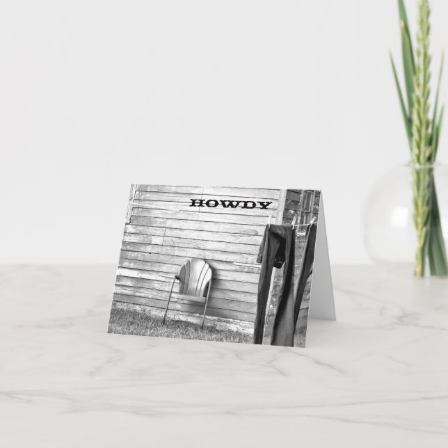Land Tvätt Howdy-anteckningskort Kort (Framsida)