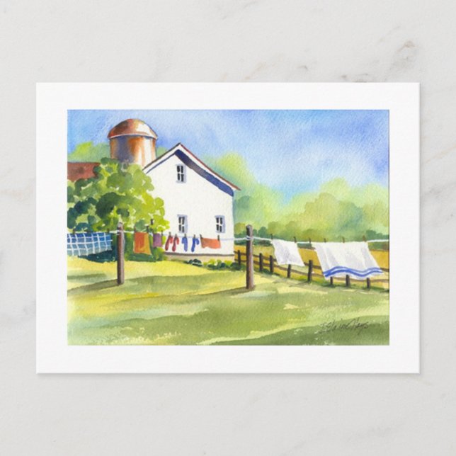 Land Tvätta Day Vykort (Framsida)