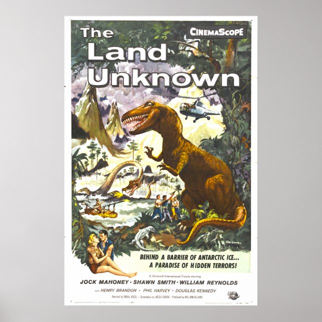Land Unknown Dinosaur Movie Poster (Framsidan)