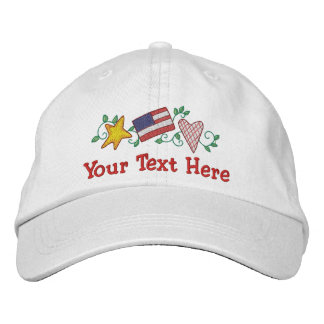 Land USA - Anpassa Broderad Keps