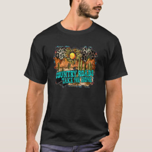 Land-vägar för mig hem t shirt