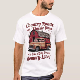 Land-vägar och klassiska tunnlar t shirt