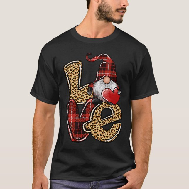 Land Valentindagen Kärlek Leopard Buffalo Play T Shirt (Framsida)
