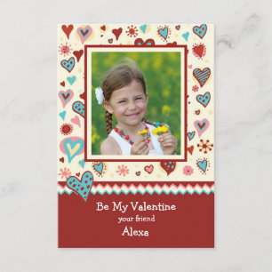 Land Valentine Foto Klassrumskort Inbjudningar