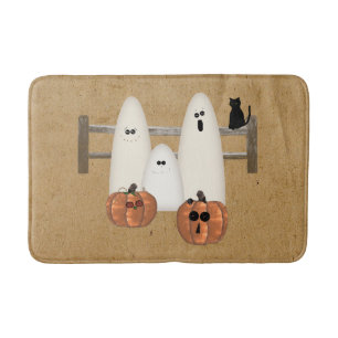 Land varar spökskrivareare den Halloween badmatta Badrumsmatta