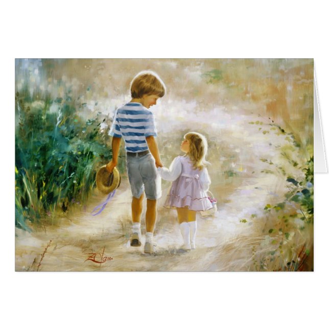 Land Walk Hälsningskort (Framsidan Horizontal)