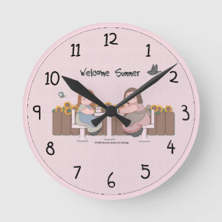 Land Wall Clock Rund Klocka
