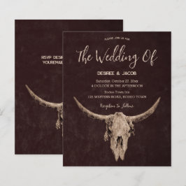 Land Western Brown Rustic Bull Skulls budget