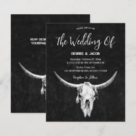 Land Western budget för Black and White Bull Skull