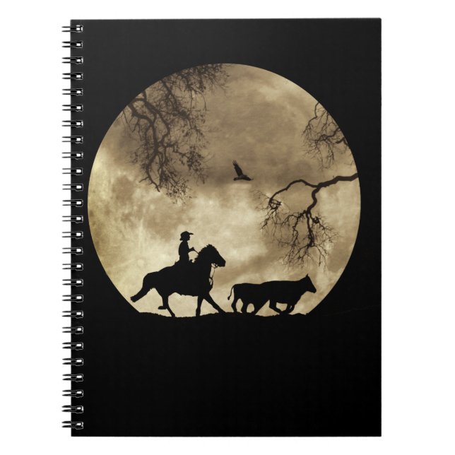 Land Western Cowboy Anteckningsbok (Framsidan)