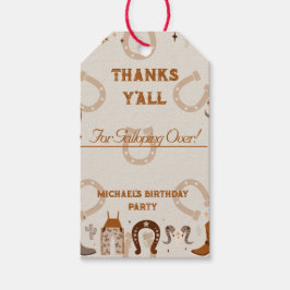 Land Western Cowboy Horseshoe Presentetikett