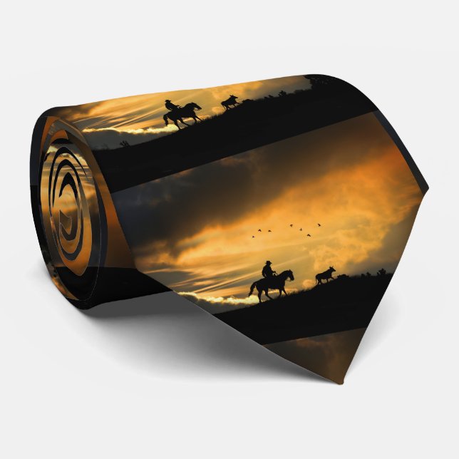 Land Western Cowboyen och Steer Slips (Rullad)