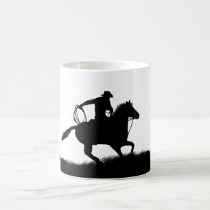 Land Western Cowboyhorse Roping Coffee Mugg