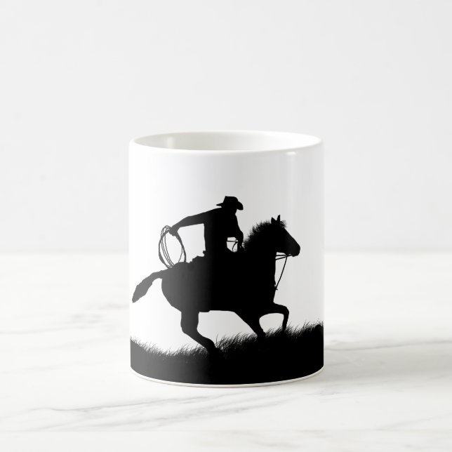 Land Western Cowboyhorse Roping Coffee Mugg (Center)