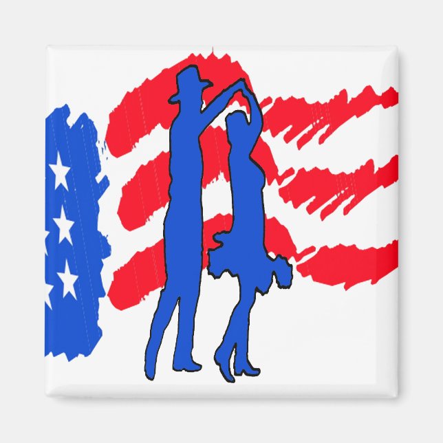 LAND WESTERN DANCING GIFT MAGNET (Framsidan)