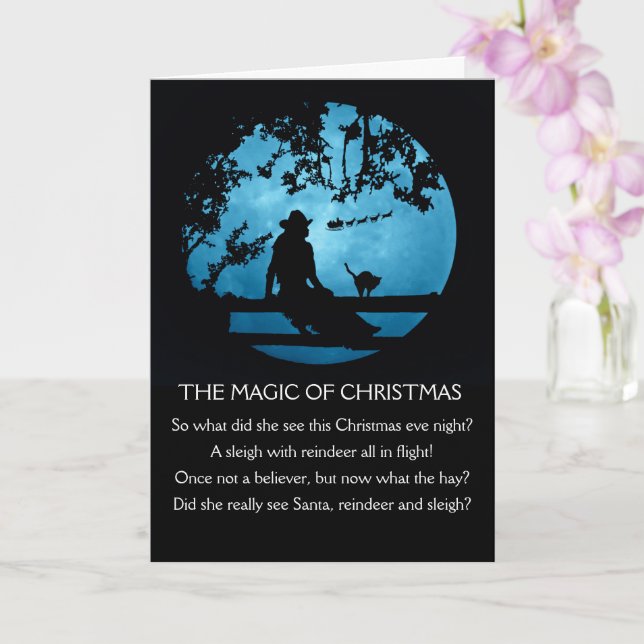 Land Western julmagic Cowgirl Kort (Orkide)