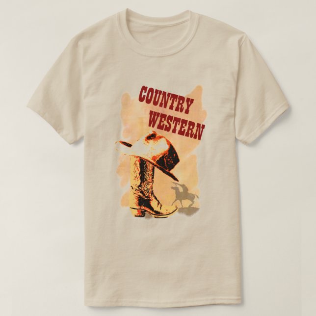Land Western Shirt T-shirt (Design framsida)