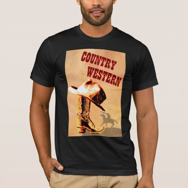 Land Western Shirt Tee Shirt (Framsida)