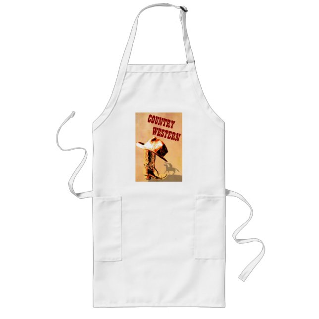 Land Westerna Apron Långt Förkläde (Framsidan)
