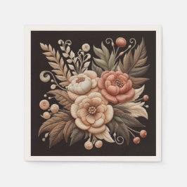 Land Westerna blommor Pappersservett