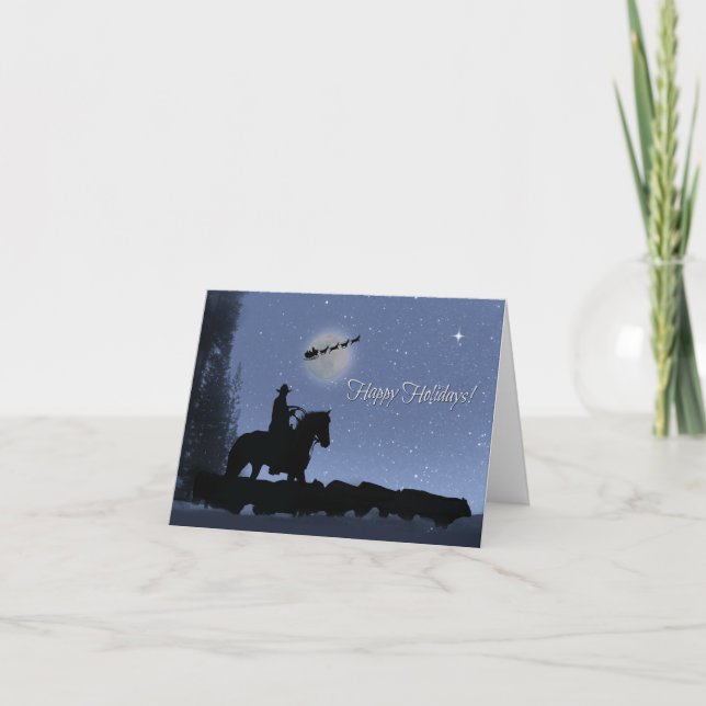 Land Westerna Cowboy Glad helg-kort Kort (Framsida)