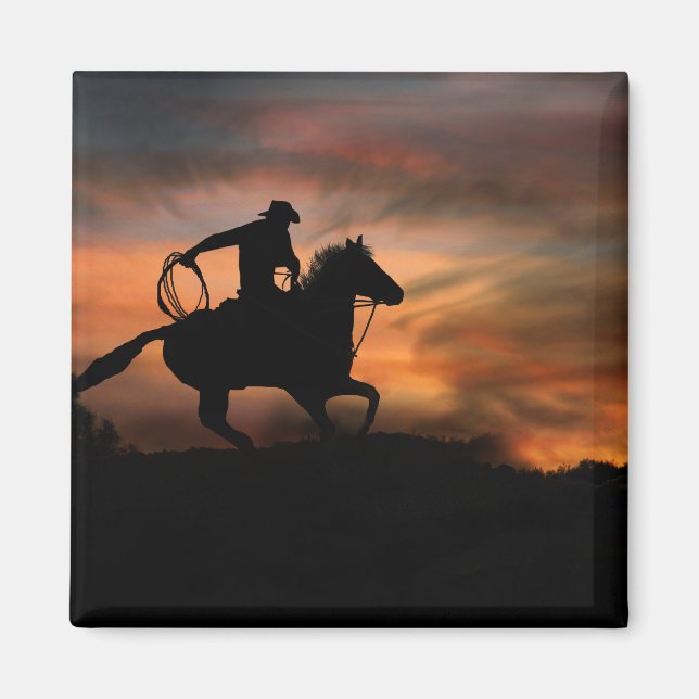 Land Westerna Cowboy Magnet (Framsidan)