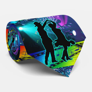 Land Westerna dansare Ljus och Music Necktie Slips